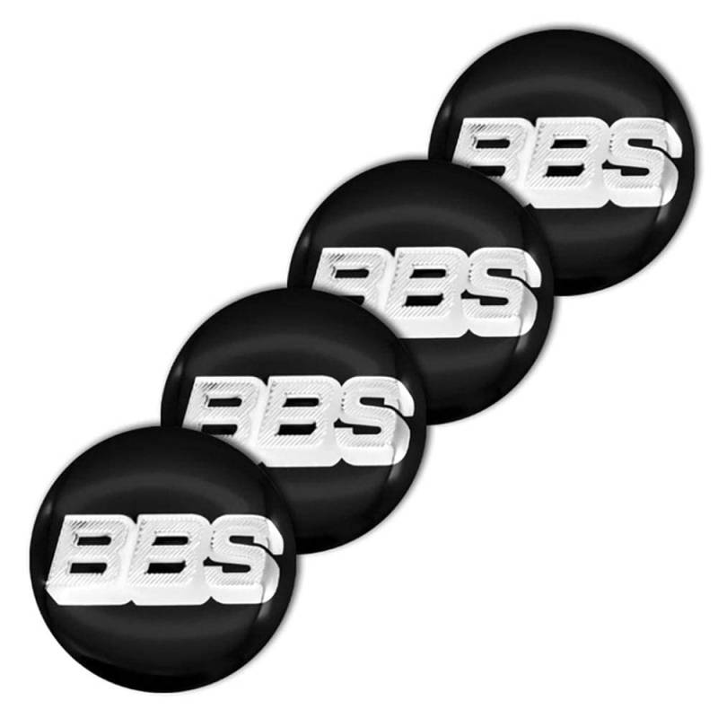 4pcs Radnabenaufkleber für BBS RM RZ RG RS 56 mm 3D Radmitte Nabenkappen Auto Logo Aufkleber,normal-B von DabbOo