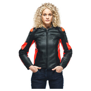 Dainese Racing 4 Damen Lederjacke Schwarz Rot Dainese Racing 4 Damen Lederjacke Schwarz Rot von Dainese