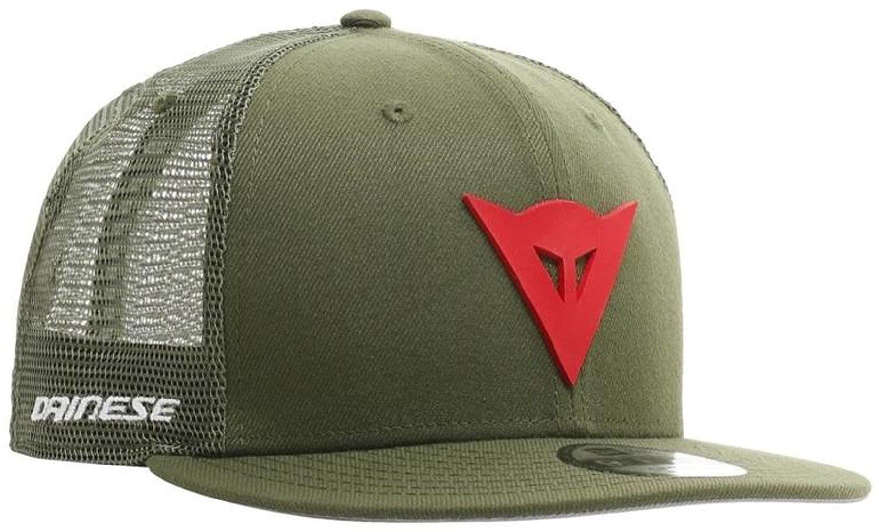 Dainese 9Fifty Trucker Snapback Cap, Sommer Kappe, grün/rot, einheitsgröße von Dainese