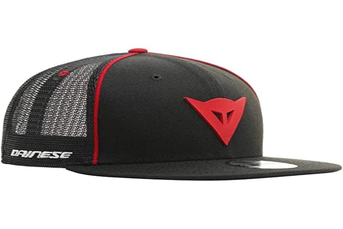 Dainese Herren Dainese 9fifty Trucker Snapback Cap Baseballkappe Sommer, Schwarz/Rot, Einheitsgröße von Dainese