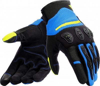 Dainese Aerox, Handschuhe - Schwarz/Blau/Neon-Gelb - 3XS von Dainese