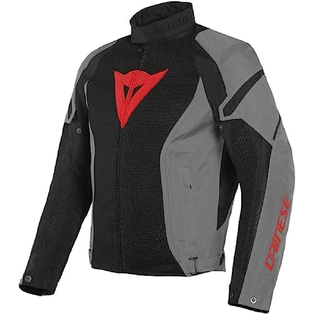 Dainese Air Crono 2 Tex Jacket, Motorradjacke Sommer Atmungsaktiv, Herren, Schwarz/Charcoal-Gray/Charcoal-Gray, 48 Dainese Air Crono 2 Tex Jacket, Motorradjacke Sommer Atmungsaktiv, Herren, Schwarz/Charcoal-Gray/Charcoal-Gray, 48 von Dainese