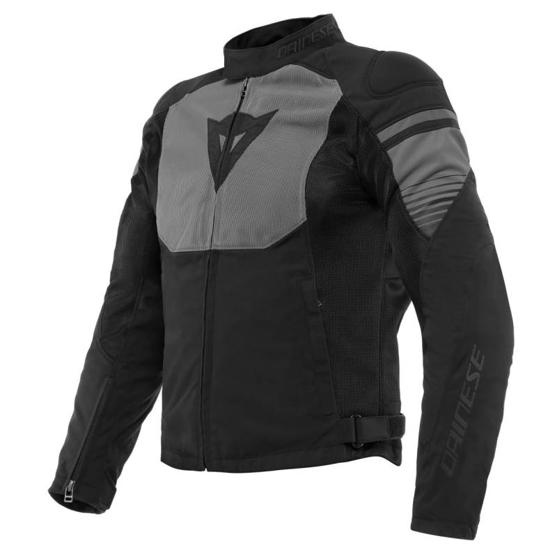 Dainese - Air Fast Tex Jacket, Sommer Motorradjacke, Quickdry Gewebe, Weiche Schulter Und Ellbogenprotektoren, Motorradjacke Für Herren, Schwarz/Grau/Grau, 54 von Dainese
