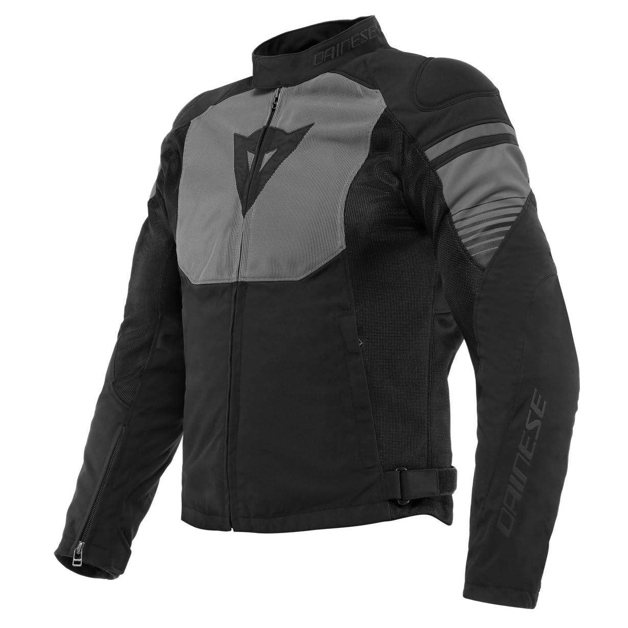 Dainese - Air Fast Tex Jacket, Sommer Motorradjacke, Quickdry Gewebe, Weiche Schulter Und Ellbogenprotektoren, Motorradjacke Für Herren, Schwarz/Grau/Grau, 54 von Dainese