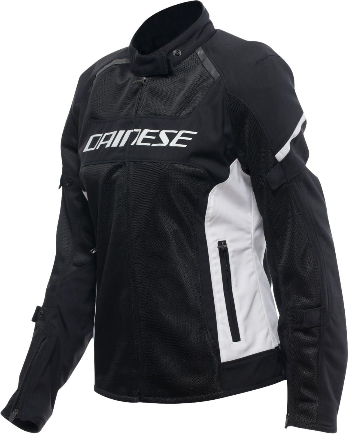 Dainese - Air Frame 3 Tex Jacket Wmn, Sommer-Motorradjacke mit herausnehmbarem, winddichtem Innenfutter, Frau, Schwarz/Weiß/Weiß, 48 Dainese - Air Frame 3 Tex Jacket Wmn, Sommer-Motorradjacke mit herausnehmbarem, winddichtem Innenfutter, Frau, Schwarz/Weiß/Weiß, 48 von Dainese