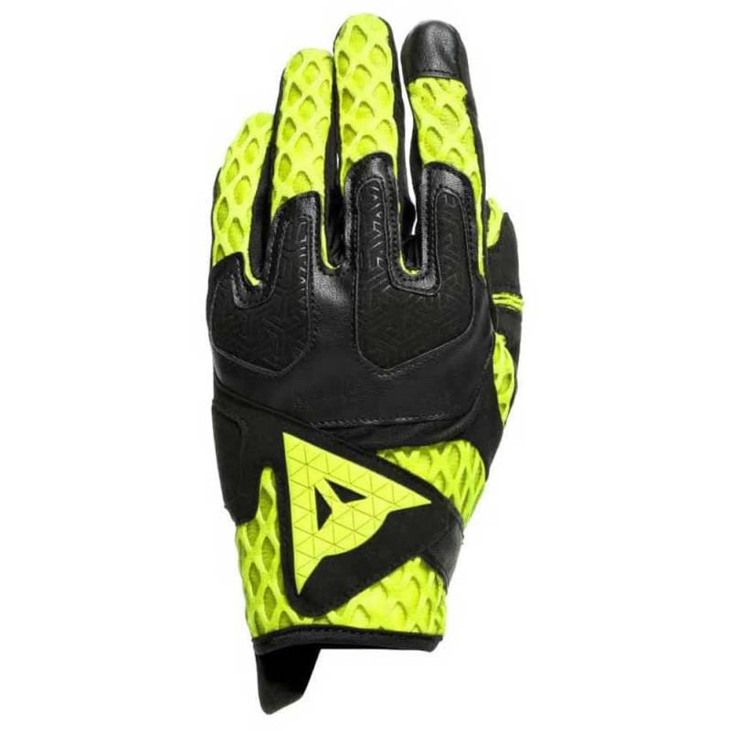 Dainese Air-Maze Unisex Gloves, Motorradhandschuhe Sommer Textil, für Damen und Herren, Schwarz/Fluo-Gelb, XXXL von Dainese