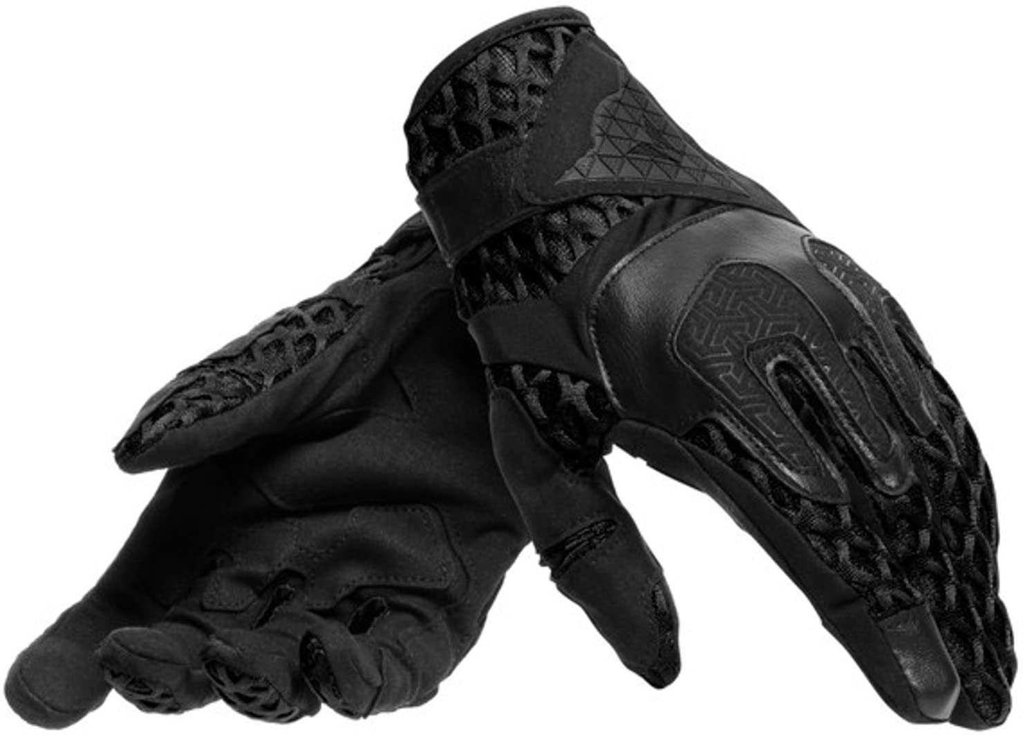 Dainese Air-Maze Unisex Gloves, Motorradhandschuhe Sommer Textil, für Damen und Herren, Schwarz/Schwarz, S von Dainese
