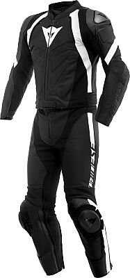 Dainese Avro 4, Lederkombi 2tlg. - Matt-Schwarz/Matt-Schwarz/Weiß - 110 von Dainese