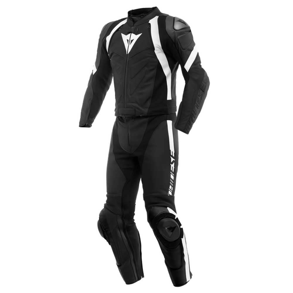 Dainese Avro 4 2-Teiler Motorrad Lederkombi (Black/White,26) von Dainese