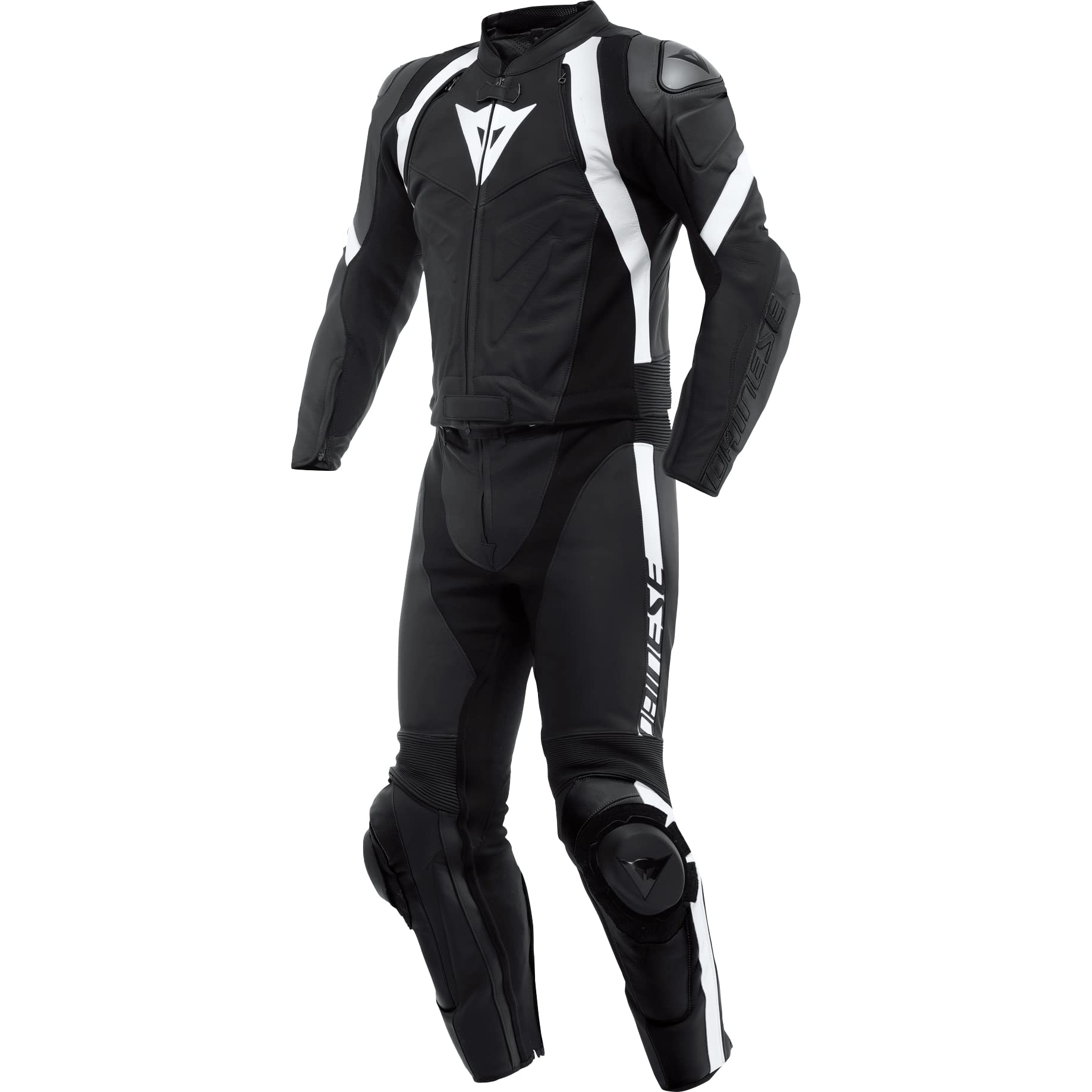 Dainese Avro 4 2-Teiler Motorrad Lederkombi (Black/White,52) von Dainese