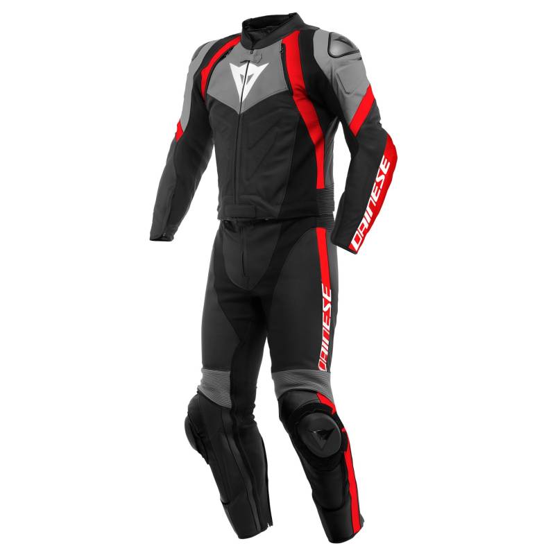 Dainese Avro 4 Herren Zweiteiler Lederkombi, schwarz-anthrazit-lavarot, 50 Dainese Avro 4 Herren Zweiteiler Lederkombi, schwarz-anthrazit-lavarot, 50 von Dainese