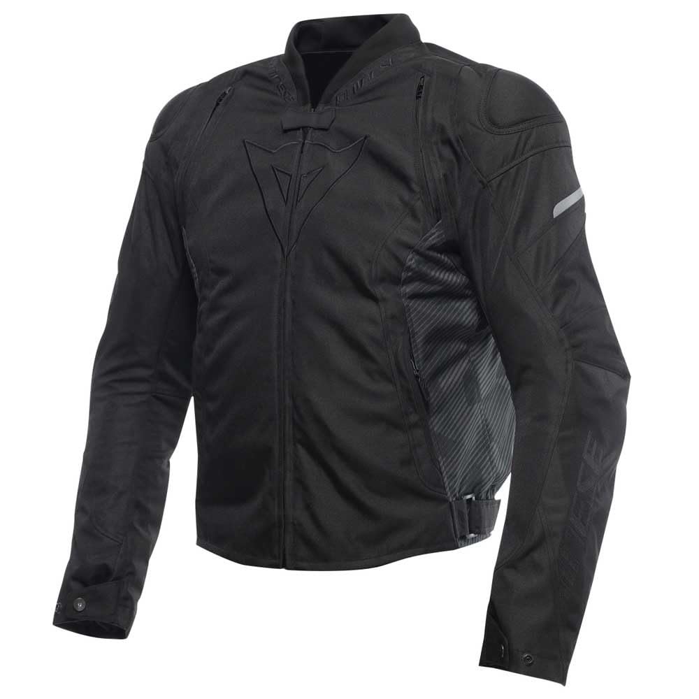 Dainese - Avro 5 Tex Jacket, Stoff-Motorradjacke mit Schulterprotektoren, Mann, Schwarz/Schwarz/Schwarz, 62 von Dainese