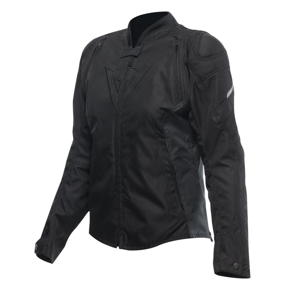 Dainese - Avro 5 Tex Jacket Wmn, Textil-Motorradjacke, mit Protektoren, Frau, Schwarz/Schwarz/Schwarz, 46 von Dainese