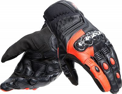 Dainese Carbon 4, Handschuhe kurz - Schwarz/Neon-Rot - L von Dainese