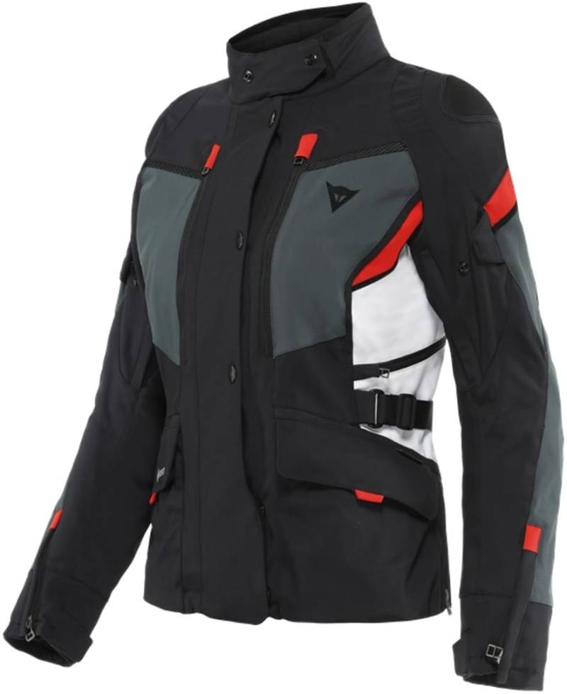 Dainese Carve Master 3 Gore-Tex Damen Motorrad Textiljacke, schwarz/grau/rot, 46 von Dainese