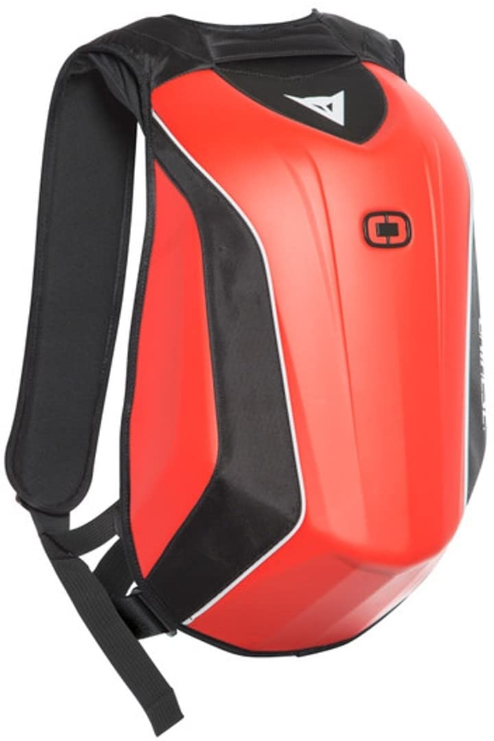 Dainese D-Mach Compact Backpack, Motorrad Rucksack mit Hartschale, klein und kompakt, 50 x 20 x 31 cm, Fluo-Rot, N von Dainese