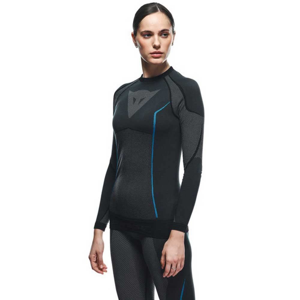 Dainese Damen Dry LS Lady Baselayer-Shirt, Schwarz/Blau, XS/S Dainese Damen Dry LS Lady Baselayer-Shirt, Schwarz/Blau, XS/S von Dainese