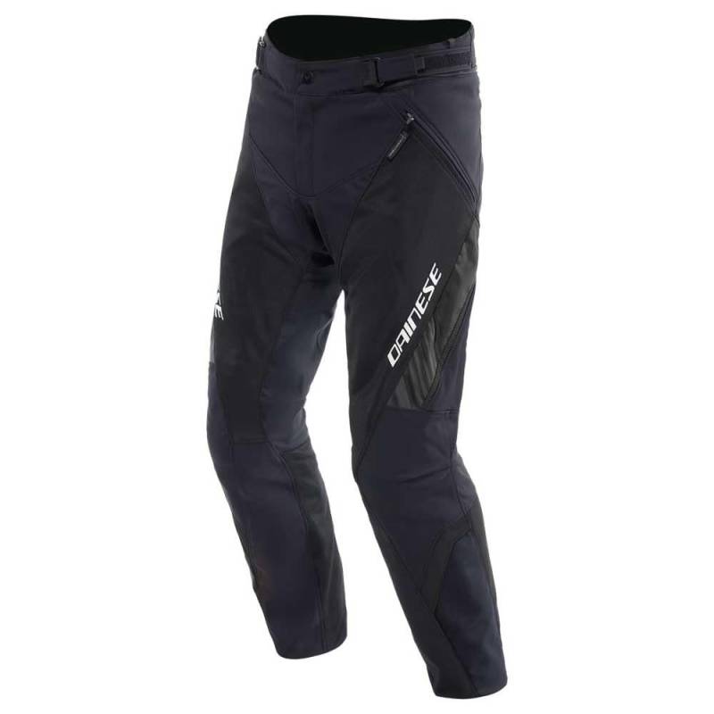 Dainese - Drake 2 Air Absoluteshell Pants, Wasserdichte Motorradhose, belüftet, mit abnehmbaren Knieschonern, Mann, Schwarz/Schwarz, 58 von Dainese