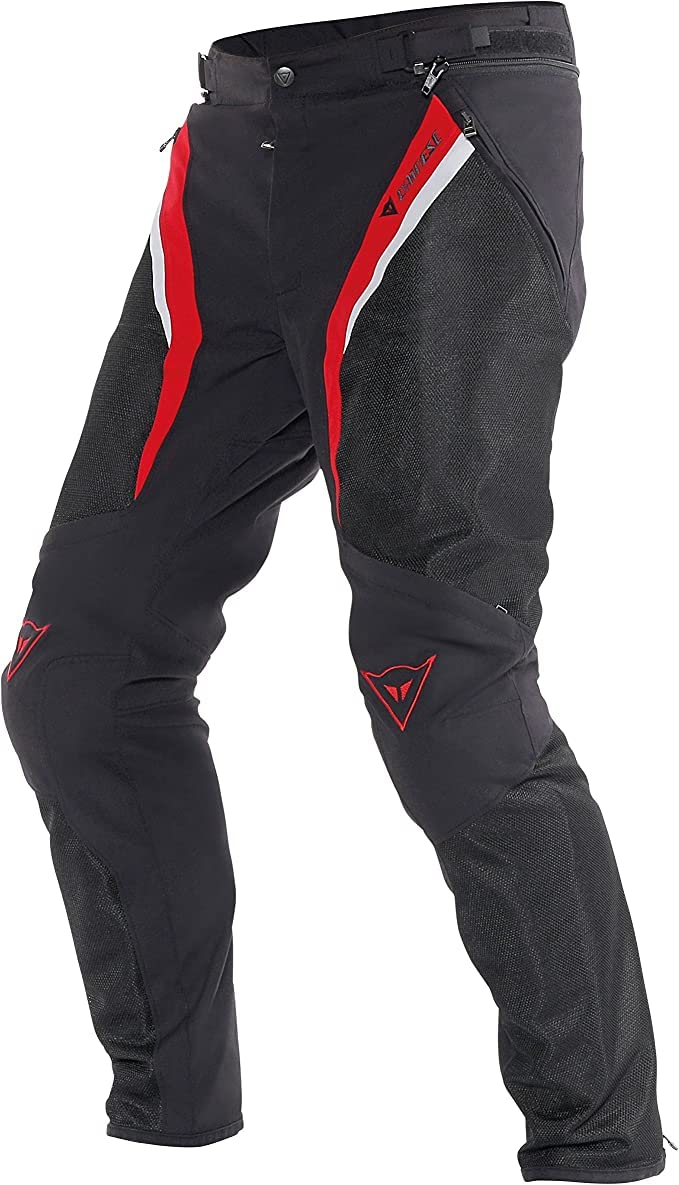 Dainese Drake Super Air Tex, Motorradhose, Schwarz/Rot/Weiß, 48 Dainese Drake Super Air Tex, Motorradhose, Schwarz/Rot/Weiß, 48 von Dainese