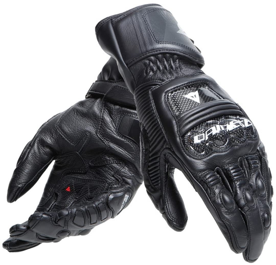 Dainese Druid 4 Gloves Motorradhandschuhe Sport Racing Handschuhe Leder, BLACK/BLACK/CHARCOAL, L von Dainese