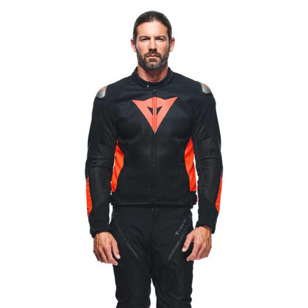 Dainese - Energyca Air Tex Jacket, Cordura Motorradjacke Herren, Abriebfeste Motorrad Jacke mit Winddichtem Futter, Atmungsaktive Jacke mit Austauschbarem Schulterschutz, Schwarz/Rot Dainese - Energyca Air Tex Jacket, Cordura Motorradjacke Herren, Abriebfeste Motorrad Jacke mit Winddichtem Futter, Atmungsaktive Jacke mit Austauschbarem Schulterschutz, Schwarz/Rot von Dainese