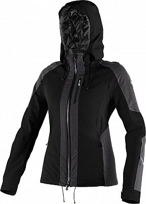 Dainese Febe, Textiljacke D-Dry Damen - Schwarz/Dunkelgrau/Hellgrau - S von Dainese