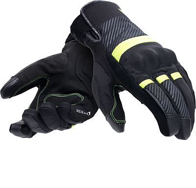 Dainese Fulmine, Handschuhe D-Dry - Schwarz/Neon-Gelb/Dunkelgrau - XS von Dainese