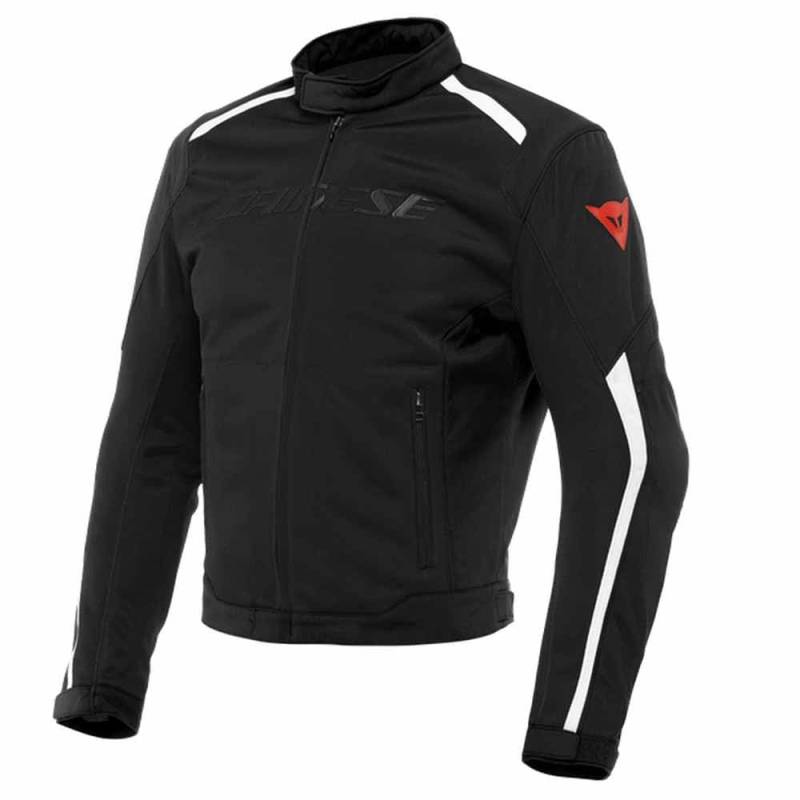 Dainese Hydraflux 2 Air D-Dry Jacket, Motorradjacke Sommer mit Abnehmbarem Wasserdichtem Futter, Herren, Schwarz/Weiß, 56 von Dainese