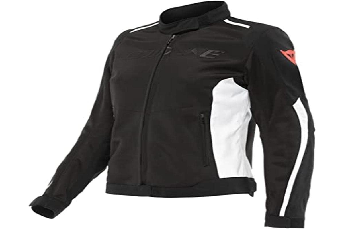 Dainese Hydraflux 2 Air Lady D-Dry Jacket, Motorradjacke Sommer mit Abnehmbarem Wasserdichtem Futter, Damen, Schwarz/Schwarz/Weiß, 44 von Dainese