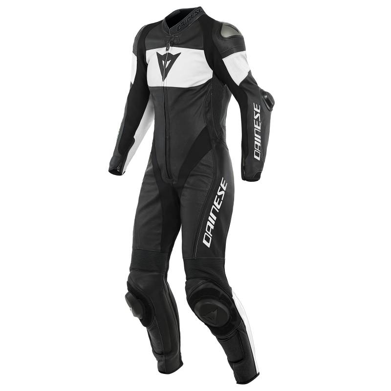 Dainese Imatra 1-Teiler Perforierte Damen Motorrad Lederkombi (Black/White,40) von Dainese