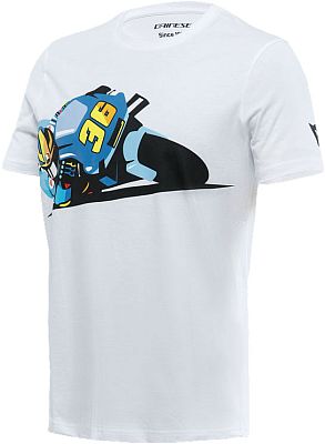 Dainese Joan, T-Shirt - Weiß/Blau/Schwarz - L von Dainese