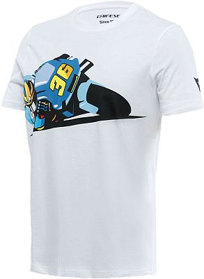 Dainese Joan, T-Shirt - Weiß/Blau/Schwarz - XL von Dainese