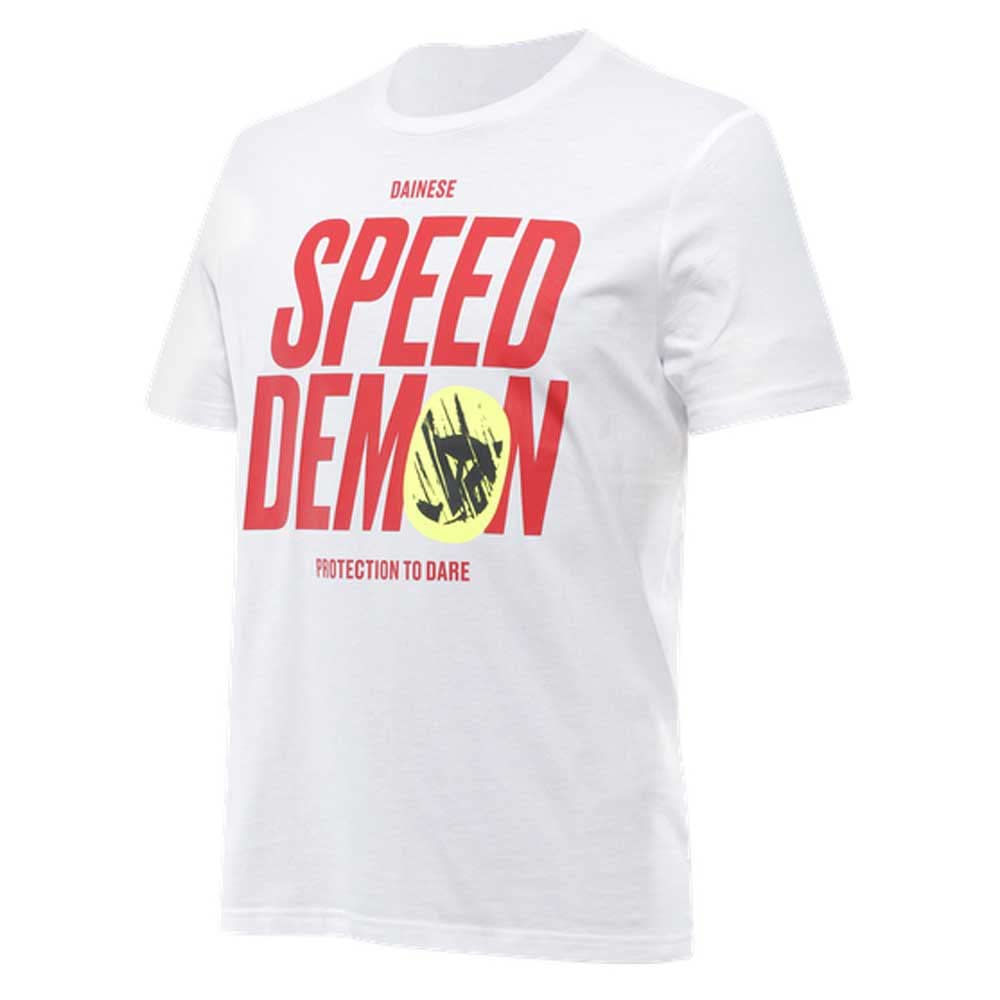 Dainese - Knee Down T-Shirt, Lässiges T-Shirt mit Rundhalsausschnitt aus Baumwolle, Logo, Mann, Brillant Weiß, L Dainese - Knee Down T-Shirt, Lässiges T-Shirt mit Rundhalsausschnitt aus Baumwolle, Logo, Mann, Brillant Weiß, L von Dainese