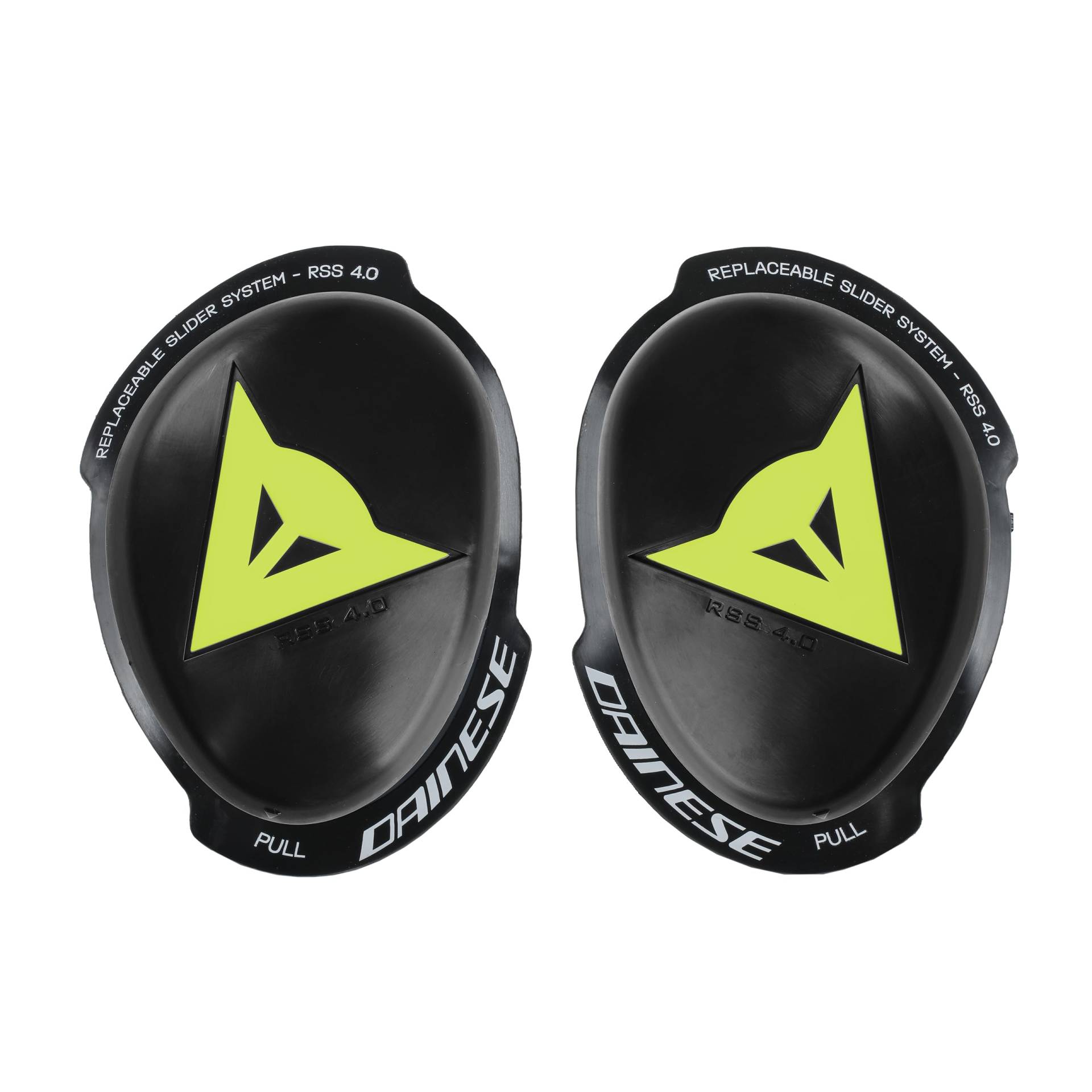Dainese - Knee Slider Rss 4.0 - Full Kit, Knieschutz für Motorräder, für Männer und Frauen, Schwarz/Fluo Gelb, N Dainese - Knee Slider Rss 4.0 - Full Kit, Knieschutz für Motorräder, für Männer und Frauen, Schwarz/Fluo Gelb, N von Dainese