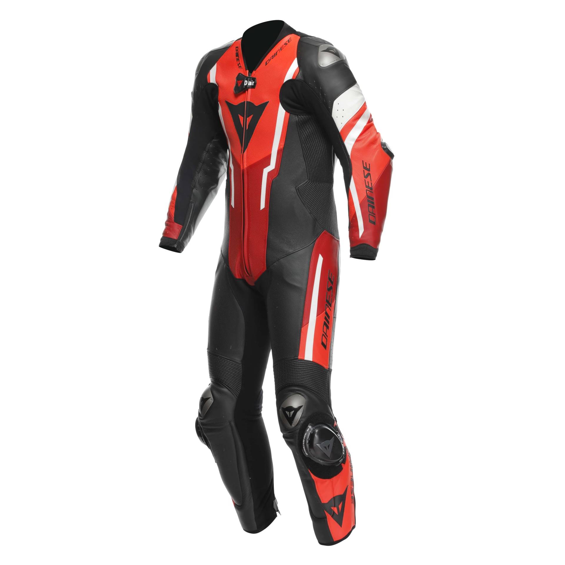 Dainese Kombi Misano 3 D-Air Perf. 1PC Leather Suit Air Bag Kombi, BLACK/RED/FLUO-RED, 54 Dainese Kombi Misano 3 D-Air Perf. 1PC Leather Suit Air Bag Kombi, BLACK/RED/FLUO-RED, 54 von Dainese