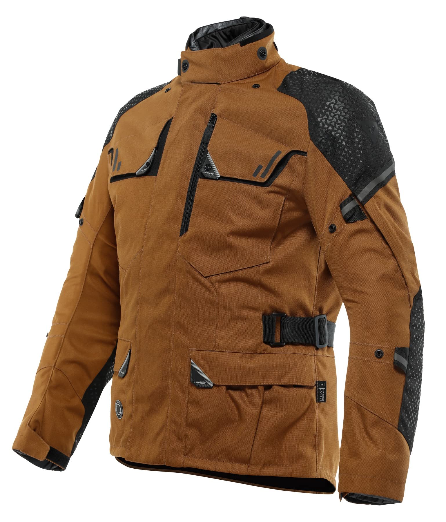 Dainese - Ladakh 3L D Dry Jacket, Wasserdichte Motorrad Tourenjacke, Schulter Und Ellbogenprotektoren, 4 Jahreszeiten, Herren Motorradjacke, Monk'S Robe/Schwarz, 46 von Dainese