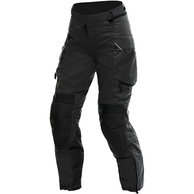 Dainese - Ladakh 3L D Dry Lady Pants, Motorrad Tourenhose, 3 Lagen Wasserdicht, Herausnehmbare Thermoschicht, Damen Motorradhose, Schwarz/Schwarz, 46 von Dainese