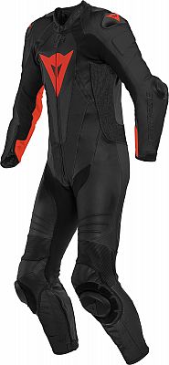 Dainese Laguna Seca 5, Lederkombi 1tlg. perforiert - Schwarz/Neon-Rot - 48 von Dainese