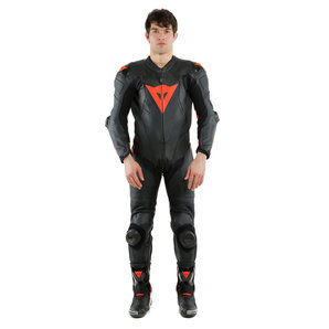 DAINESE LAGUNA SECA 5 LEDERKOMBI Schwarz Neon Rot Dainese von Dainese