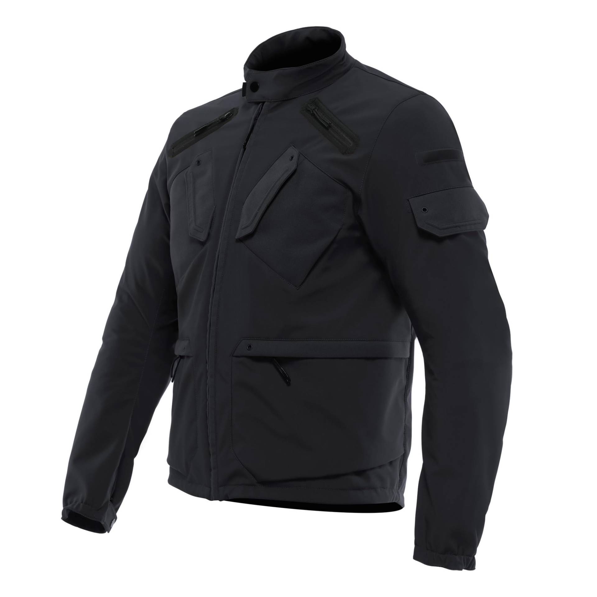 Dainese - Lario Tex Jacket, Urbane Motorradjacke, mit abnehmbaren Protektoren, belüfteter Stoff, Mann, Schwarz, 52 von Dainese