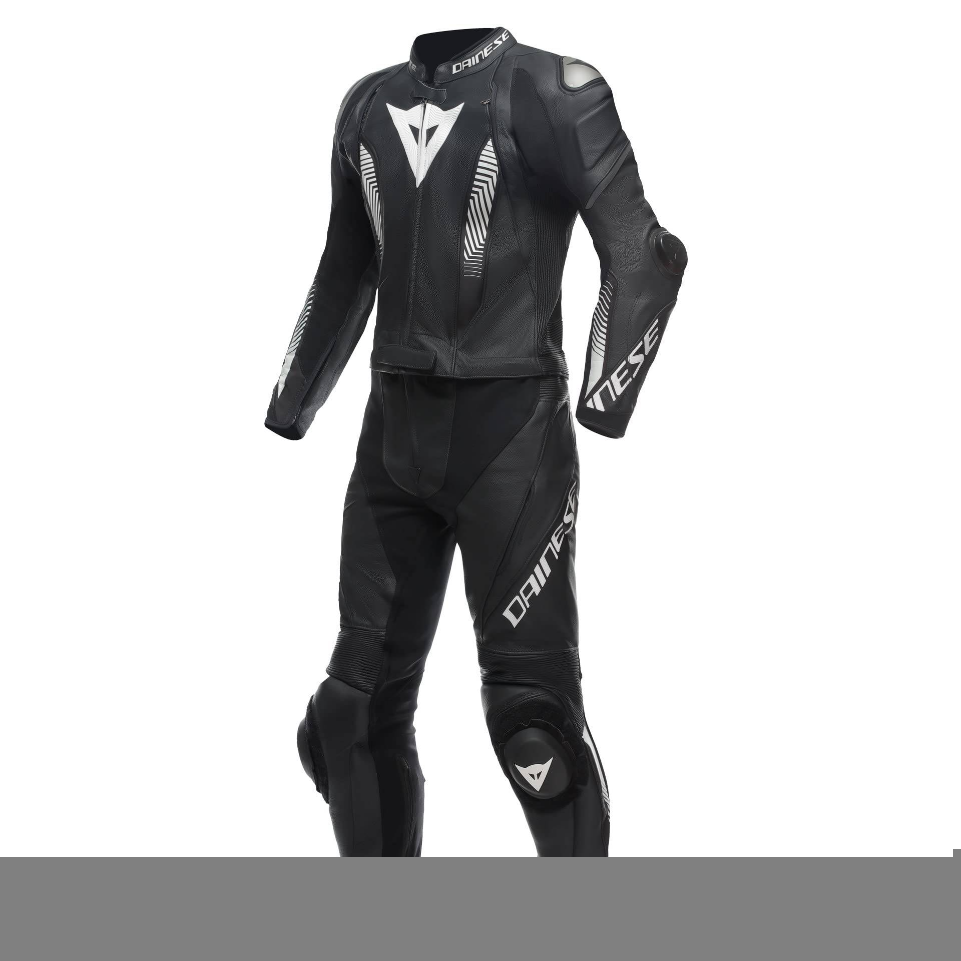 Dainese Lederkombi Laguna Seca 5 zweiteiler Motorradkombi Leathersuit, BLACK/BLACK/WHITE, 110 Dainese Lederkombi Laguna Seca 5 zweiteiler Motorradkombi Leathersuit, BLACK/BLACK/WHITE, 110 von Dainese