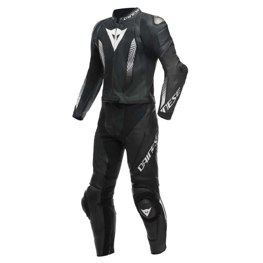 Dainese Lederkombi Laguna Seca 5 zweiteiler Motorradkombi Leathersuit, BLACK/BLACK/WHITE, 48 Dainese Lederkombi Laguna Seca 5 zweiteiler Motorradkombi Leathersuit, BLACK/BLACK/WHITE, 48 von Dainese