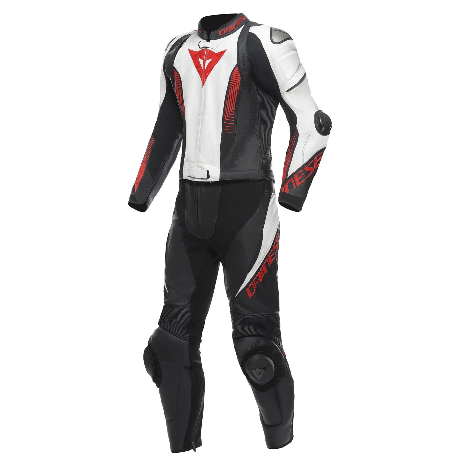 Dainese Lederkombi Laguna Seca 5 zweiteiler Motorradkombi Leathersuit, BLACK/WHITE/LAVA-RED, 50 Dainese Lederkombi Laguna Seca 5 zweiteiler Motorradkombi Leathersuit, BLACK/WHITE/LAVA-RED, 50 von Dainese