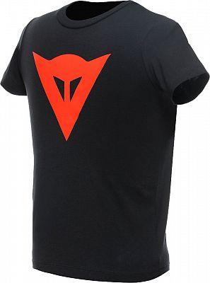 Dainese Logo, T-Shirt Kinder - Schwarz/Neon-Rot - JL von Dainese