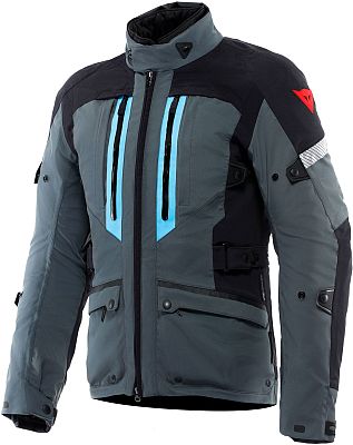 Dainese Mangen Absøluteshell, Textiljacke wasserdicht - Grau/Schwarz/Hellblau - 48 Dainese Mangen Absøluteshell, Textiljacke wasserdicht - Grau/Schwarz/Hellblau - 48 von Dainese