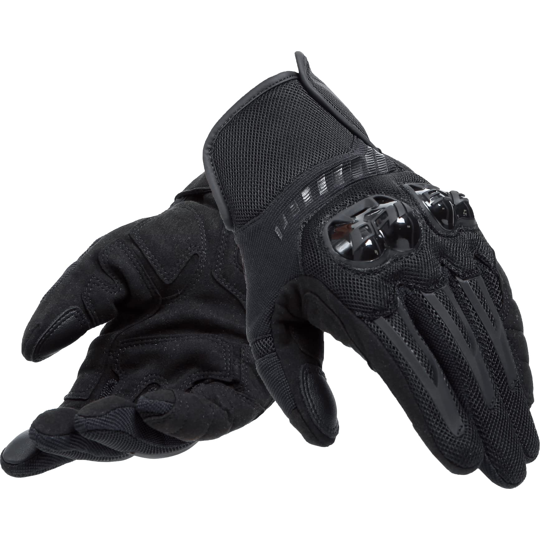 Dainese Mig 3 Air Tex Gloves, Motorradhandschuhe Sommer mit Protektoren, Herren, Schwarz/Schwarz, L von Dainese