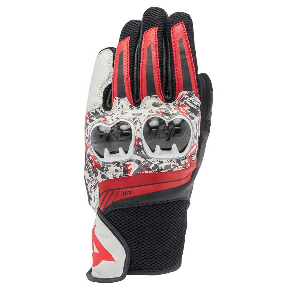 Dainese - Mig 3 Unisex Gloves, Leder-Motorradhandschuhe, Knöchelschutz, Touchscreen, für Männer und Frauen, Schwarz/Rot Spray/Weiß, L Dainese - Mig 3 Unisex Gloves, Leder-Motorradhandschuhe, Knöchelschutz, Touchscreen, für Männer und Frauen, Schwarz/Rot Spray/Weiß, L von Dainese