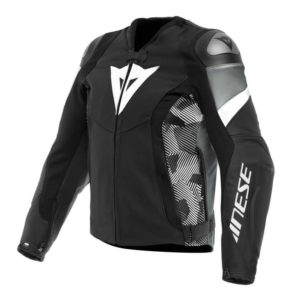 Dainese Avro 5 Motorrad Lederjacke, schwarz/weiß/grau, 48 Dainese Avro 5 Motorrad Lederjacke, schwarz/weiß/grau, 48 von Dainese