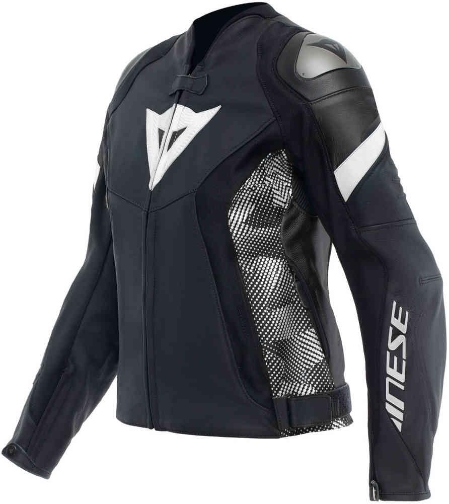 Dainese Motorradjacke Avro 5 Women Leather Jacket sportliche Lederjacke, BLACK/BLACK/WHITE, 48 Dainese Motorradjacke Avro 5 Women Leather Jacket sportliche Lederjacke, BLACK/BLACK/WHITE, 48 von Dainese