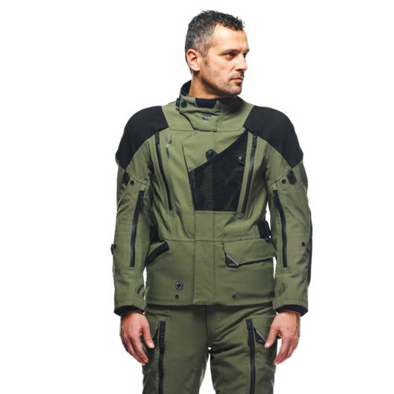 Dainese Motorradjacke Hekla Absoluteshell 20K Pro wasserdichte Touringjacke, ARMY-GREEN/BLACK, 54 von Dainese